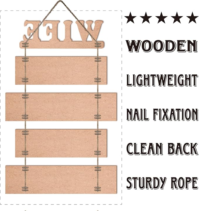 Prayer for Wife Rustic Wall Sign with 5pcs Panels Strung Together - Christian Religious Farmhouse Hallway Family Decor - Sweet Warming Gifts for Women,Couples