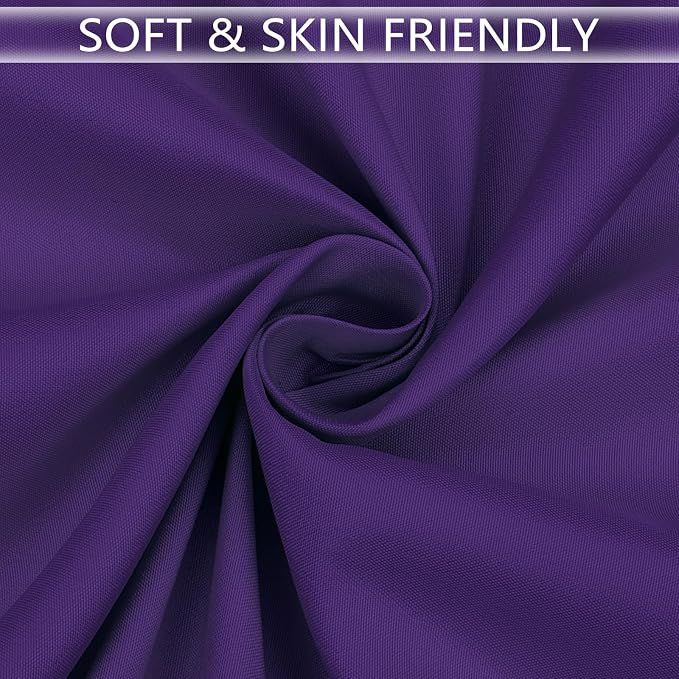 8 Packs 90 Inch Purple Round Tablecloth in Diameter, Washable Polyester Fabric Tablecloths, Wrinkle Resistant Table Cloth for Wedding Party Banquet Dining