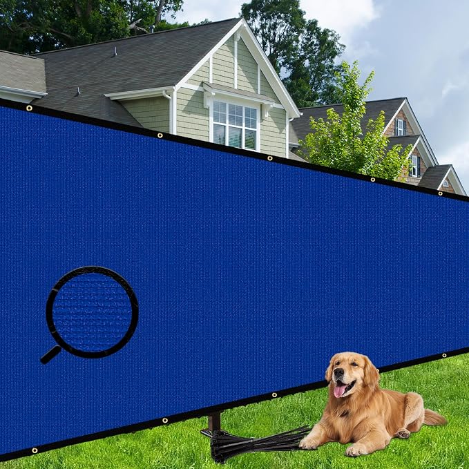 Shade&Beyond 6' X 50' Fence Privacy Screen Heavy Duty 170 GSM Fencing Mesh Shade Net Cover for Wall Garden Back Yard Outdoor Home Decoration, Black