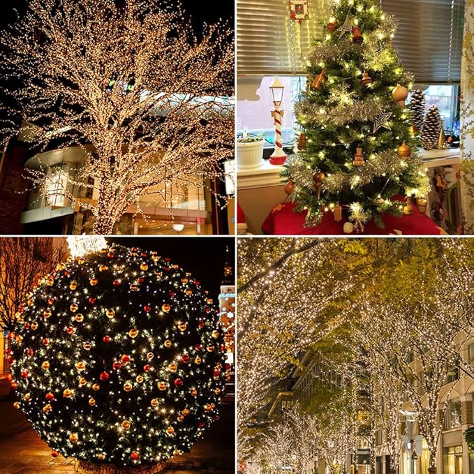 660FT Extra Long Fairy Lights Plug in Waterproof Outside High Bright Copper Wire String Lights with Remote 2000 LED for Garden, Porch, Patio, Christmas Wedding Party Decoration
