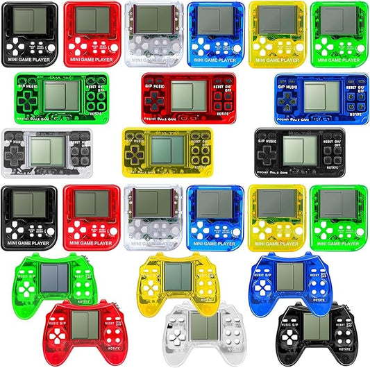 APZ 24 PCS Video Game Party Favors,Idea Gift for Video Game Party Birthday Supplies,Carnival Prizes, Treasure Box Toys Prizes,Goodies Bags Stuffer
