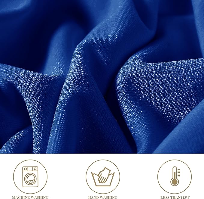 magalo 12 Pack Royal Blue Spandex Folding Waterproof Chair Cover, Stretch Chair Cover Protector for Wedding, Party, Dining Banquet and Other Special Events