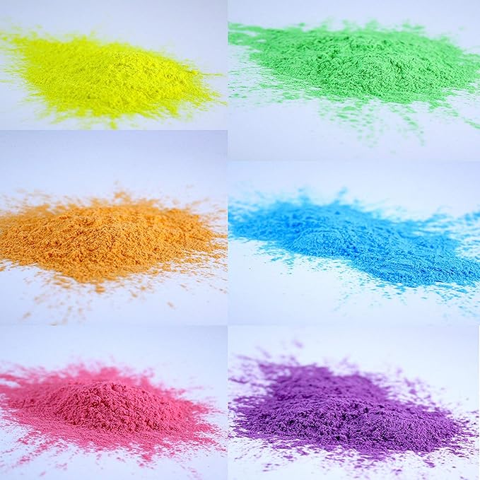 Adventure Awaits! - BABY GENDER REVEAL & FOR OTHER FESTIVALS - Color Dispenser 6-Pack Hand Held Air Filled Party Popper - Also For Color Run Festival Product - Choice of 4 color combo's (Multi Colors)