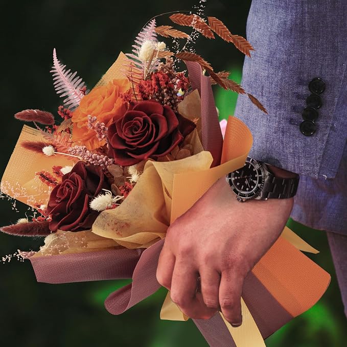 Forever Flower Gifts for Her: Romantic Flowers for Graduation-Daughter Girlfriend Wife Mom Grandma-Preserved Rose Bouquets-Flowers for Delivery Prime on Birthday Anniversary Valentines (Ancora Red)