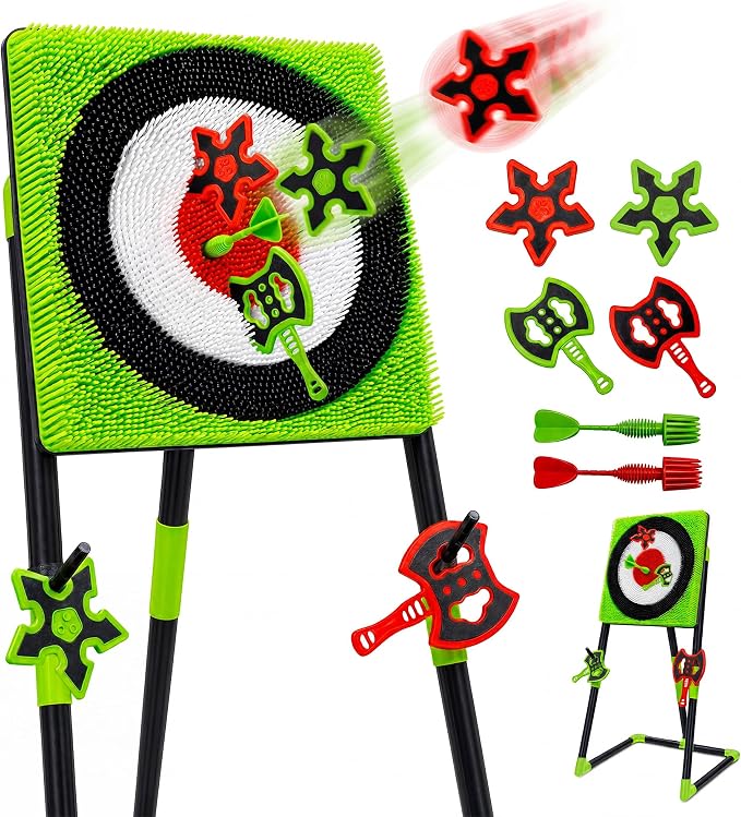Axe Throwing Game for Backyard, Throwing Axe Set with Axe Throwing Target, Ax Throwing Game for Indoor Outdoor Lawn Party Game