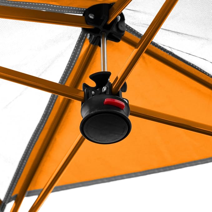 Logo Brands NCAA 12x12 Solo Up Canopy - 144 Square Feet of Shade – One-Person Easy Setup, UV-50 Protection, Rolling Storage Bag – Perfect Tent for Tailgates and Outdoor Events