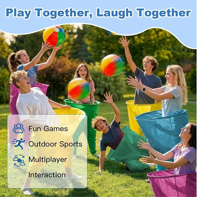 Granny Pants Yard Game Set, Granny Pants Family Outdoor Party Games, Oversized Pants with Bouncy Balls and Electric Air Pump, Outdoor Tossing Games for Adult Yard Game Birthday Party Family Reunion