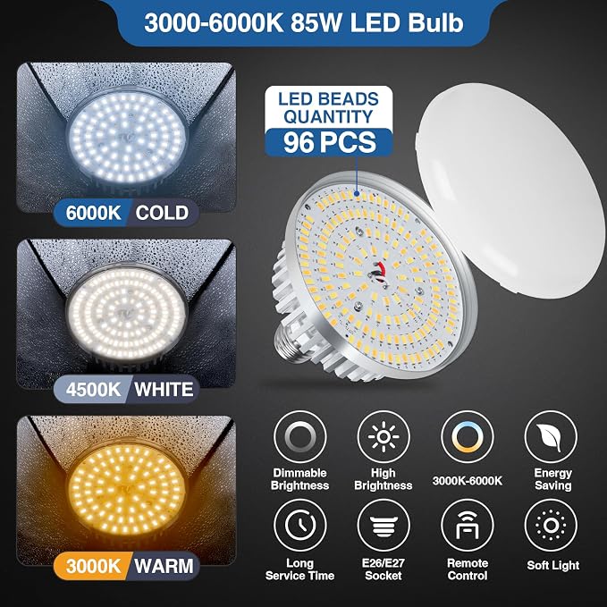 EMART 10x7ft Backdrop Stand +16"X16" Softbox Lighting Kit 3000K-6000K 85W LED Bulb