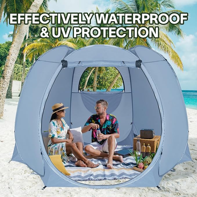 Alvantor® Pop Up Screen Tent House Room Instant Outdoor Camping Canopy Sun Shelter Gazebo for Patio, Backyard & Deck, Privacy Tent(2-10 People, 8'x8' 10'x10' 12'x12')