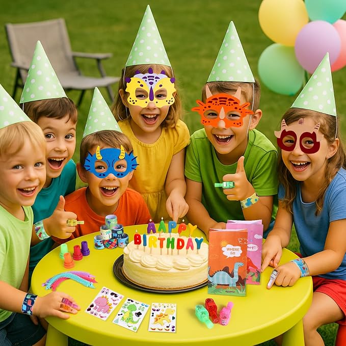 Rotel Dinosaur Party Favors 12 Kids Set,Return Gifts for Dinosaur Birthday Party Supplies,Goodie Bags & Game Prizes for Kids,Dino Themed Parties Decorations Gifts,School Classroom Rewards Toys