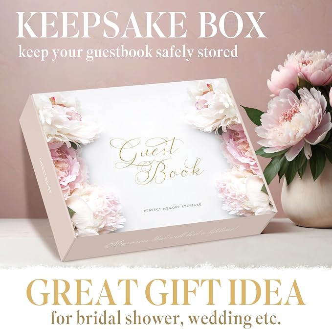 Wedding Guestbook 128 Pages, Guestbook Hardcover, with Additional Letters Mr & Mrs. Guestbooks, Guestbook for Wedding, Guestbook for Wedding, Receptionbooks, Guestbook Wedding Reception.