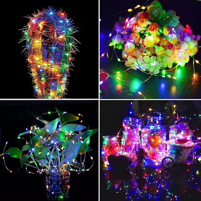 Cool White ⇋ Multicolor 66Ft 200LED Christmas Fairy Lights Plug in with Remote, Waterproof String Lights Outdoor Indoor 10 Modes with Timer, Twinkle Lights for Girl's Room Garden Christmas Decorations