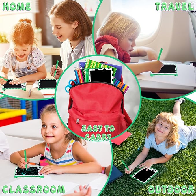 Nezyo 12 Pack Soccer Party Favors LCD Writing Tablet for Kids 4.6 Inch Soccer Drawing Tablet Erasable Reusable Electronic Drawing Pads for Birthday Supplies Gifts Goodie Bags Stuffers