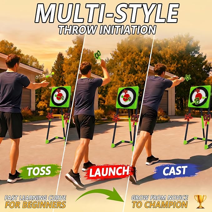 Axe Throwing Game for Backyard, Throwing Axe Set with Axe Throwing Target, Ax Throwing Game for Indoor Outdoor Lawn Party Game