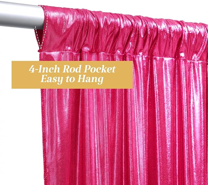 20×10FT Hot Pink Shimmer Backdrop Curtain Glitter Sequin Photo Backdrop Drapes for Wedding Party Background Birthday Graduation Back Drop Bridal Baby Shower Christmas Halloween Stage Decor