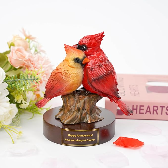 Tian Zhun Happy Anniversary Cardinal Gifts for Him Men Women Couple Boyfriend Wife Wedding Year Anniversary