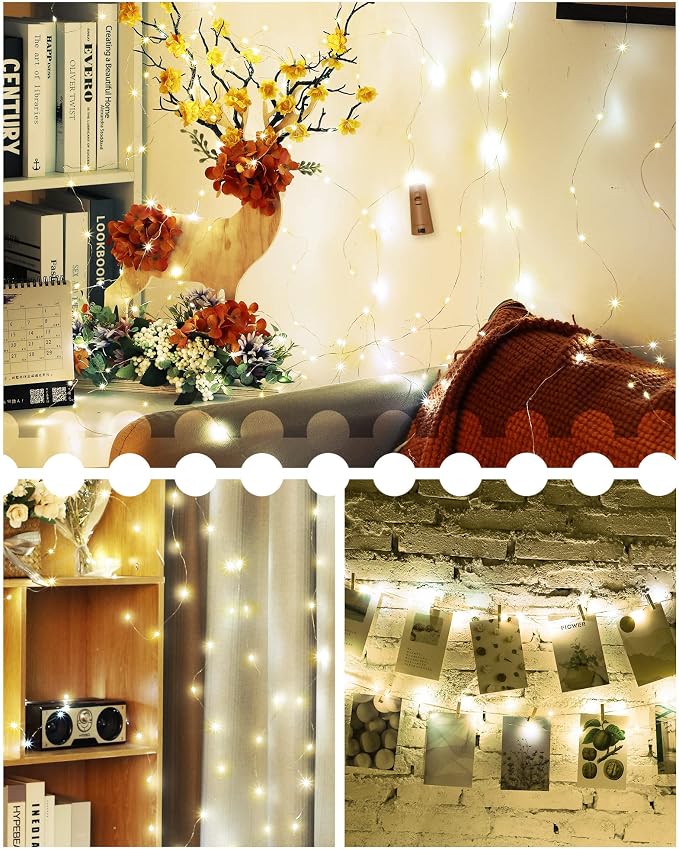 Hortsun 60 Pack Wine Bottle LED Lights with Cork Fairy Mini String Lights Battery Operated Mini Waterproof 7 ft Silver Wire 20 LED Cork Shape for Valentines, DIY, Party, Decor, Wedding (Warm White)