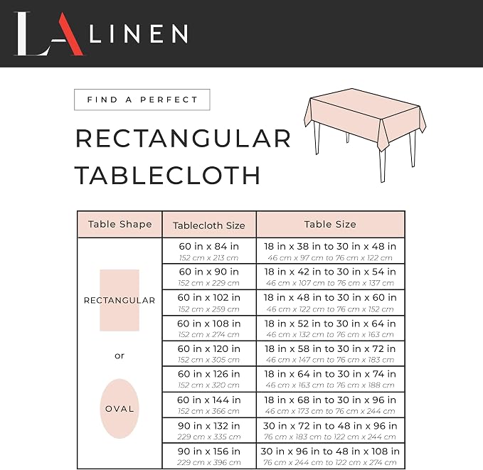 LA Linen Gingham Tablecloth - Checkered Tablecloth for Parties, Picnics & More - Farmhouse Tablecloth - Spring Tablecloth - Picnic Tablecloth - Cloth Tablecloths for Rectangle Tables - 60”x126 Green
