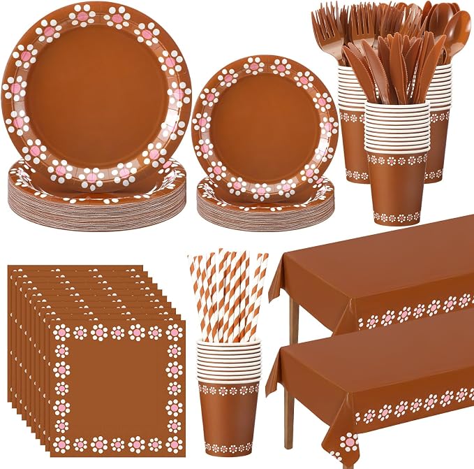 Vesici 452 Pcs Cielito Lindo Party Decoration Platos De Barro Mexicanos Fiesta Paper Plates Mexican Napkins Tablecloths Clay Cups Tableware Set for Cinco De Mayo Baby Shower Wedding Supplies, Serve 50