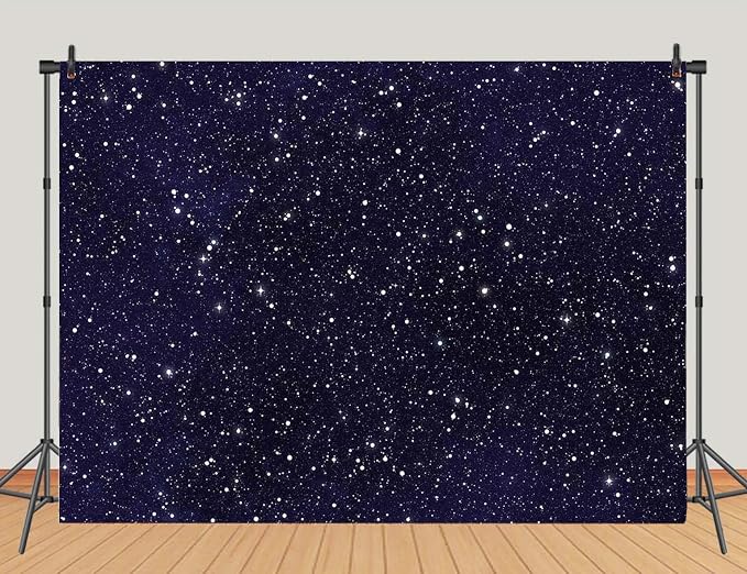 9x6ft Night Sky Star Backdrops Universe Space Theme Starry Photography Backdrop Galaxy Stars Children Boy 1st Birthday Party Photo Background Newborn Baby Shower Banner Photo Studio Booth Vinyl