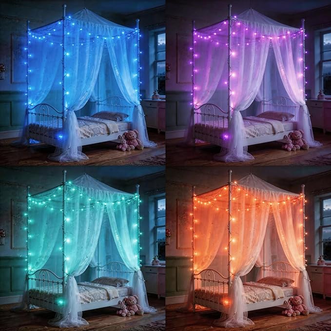 Mocalido 20ft Color Changing Globe String Lights Indoor, 30 LED Hanging Colored Christmas Lights for Bedroom USB Powered with Remote, Fairy Lights Classroom, Camping Tent Decor