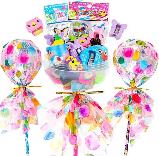 Giant Lollipop Party Favors, 12 Pack Candyland Themed Stationery Birthday Goodie Bags Return Gifts Classroom Rewards Students Gifts