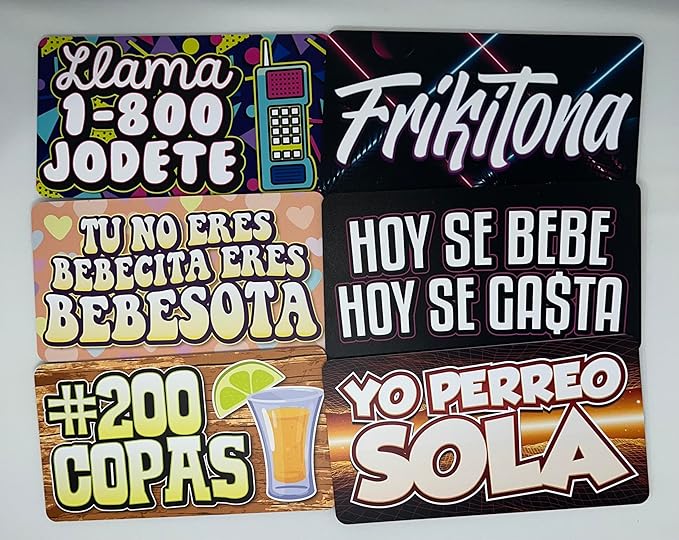 KING PROPS Reggaeton Retro Photo Props - Spanish Photo Booth Prop – 6 Count Fun Birthday Decorations and Quinceanera Photo Booth Props – Fun Multi Color Photo Booth Props Set – Double-Sided PVC Props