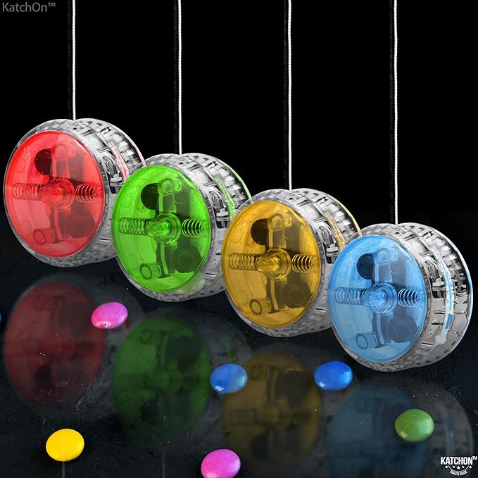 KatchOn, Multicolor, Light Up Yoyos - Pack of 24 | LED Yoyo Bulk, Pinata Stuffers for Kids, Birthday Party Favors | Yoyo for Kids 8-12 Classroom Prizes, Carnival Prizes, Goodie Bags Stuffers Bulk Toys