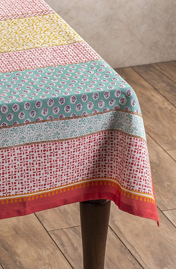 Maison d' Hermine Table Cloth Rectangle Table 100% Cotton 70 x 90 Inches Tablecloth Reusable Decorative for Dining Kitchen Room Farmhouse Party Home Hotel Restaurant Spring Summer - Provence