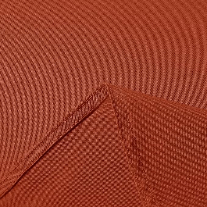 sancua 6 Pack Rust Tablecloth 60 x 102 Inch, Rectangle Thanksgiving Burnt Orange Table Cloth for 6 Feet Tables - Stain and Wrinkle Resistant Washable Polyester Table Cover for Dining Parties Camping