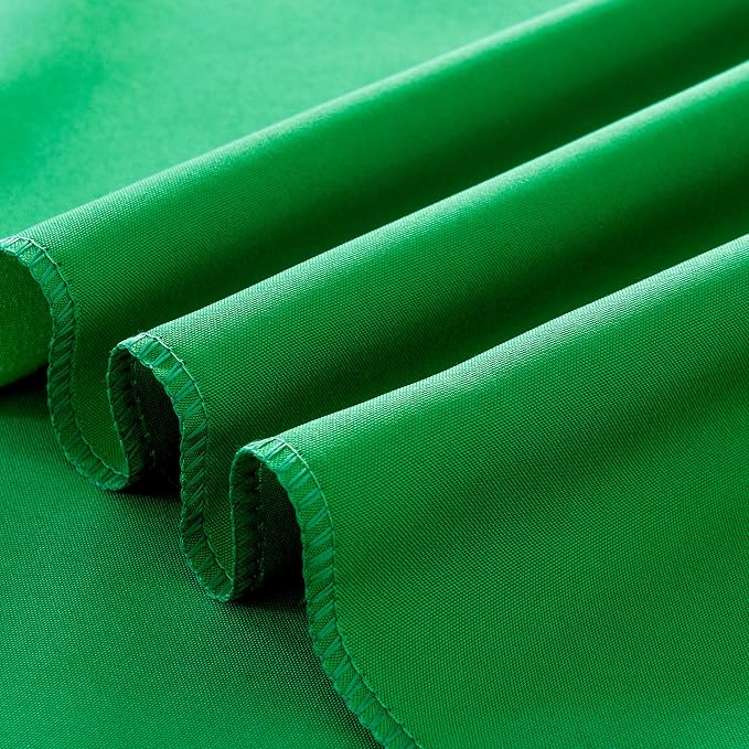 6-Pack 60x120 inch Forest Green Table Cloths, Solid Stain and Wrinkle Resistant Oblong Tablecloth, Premium Plain Weave Polyester Fabric Rectangle Table Linen Covers for Hotel, Wedding
