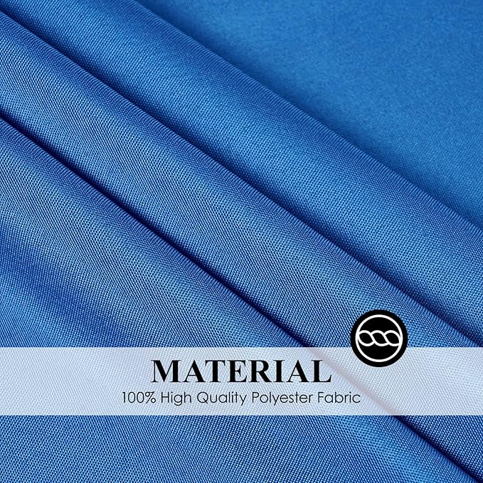 Round Tablecloth 120 Inch 6 Pack Royal Blue Tablecloths Washable Decorative Linen Polyester Table Clothes Cover for Dining Table Banquets Buffet Parties and Wedding