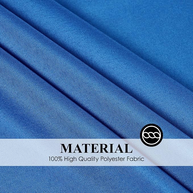 Round Tablecloth 132 Inch 6 Pack Royal Blue Tablecloths Washable Decorative Linen Polyester Table Clothes Cover for Dining Table Banquets Buffet Parties and Wedding
