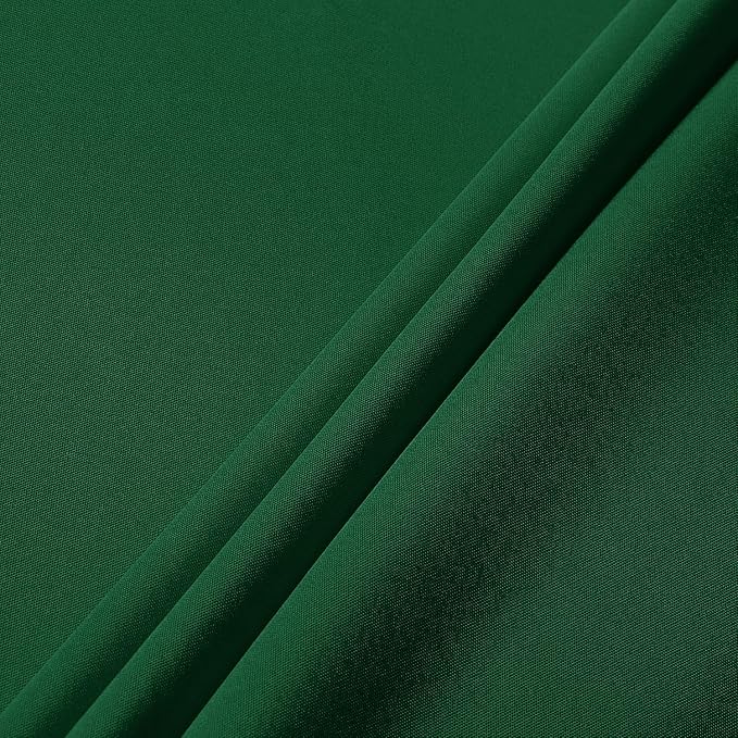 sancua Round Tablecloth - 120 Inch - Water Resistant Spill Proof Washable Polyester Table Cloth Decorative Fabric Table Cover for Dining Tables, Buffet Parties and Camping, Hunter Green