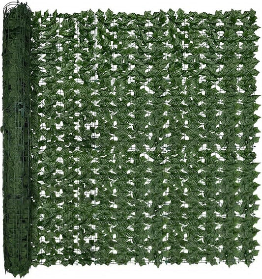 Artificial Ivy Privacy Fence Screen: 80 "x 120" (67 Sqft) Anti-Ultraviolet Artificial Hedge Grass Wall, Used for Indoor and Outdoor Green Background, Garden Greening Decoration