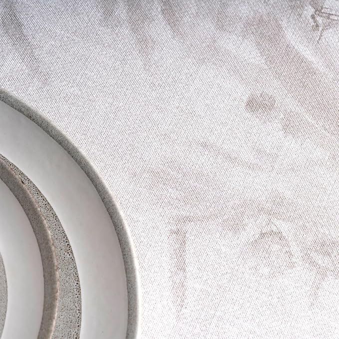 Maison d' Hermine Table Cloth Round Table 100% Cotton 69 Round Inches Tablecloth Reusable Decorative for Dining Kitchen Room Farmhouse Party Home Hotel Restaurant Spring Summer - Basse Cour