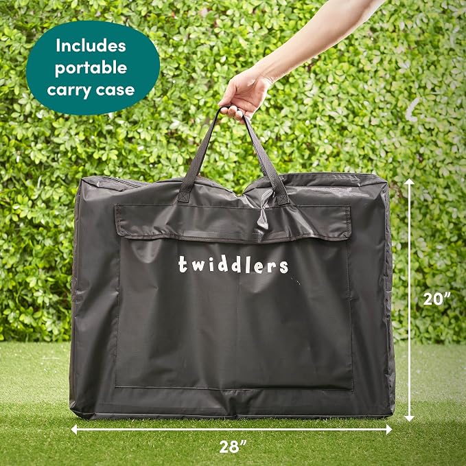 TWIDDLERS - Wooden Giant 4 in a Row Game Outdoor Indoor in 3 Height Levels (All Weather) with Carrying Bag, Life Size Four in a Row Wedding Yard Games for Kids Adults Family, Jumbo Connect Board Game