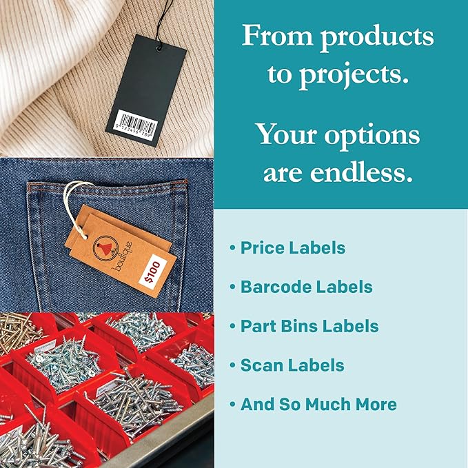 Premium Label Supply White Sticker Barcode Labels – 1" x 0.5" – Laser/Inkjet Compatible – (160 per Sheet), 2000 Sheets – 320,000 Total Adhesive Labels