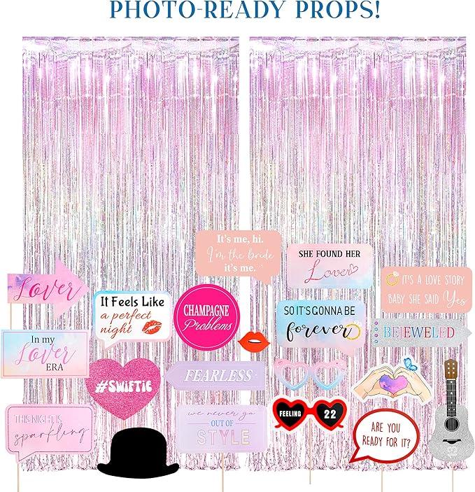 Taylor Party Decorations: Swiftee-Inspired Merch, Party Decor, Friendship Bracelets, Gifts and Stuff for Lover Bachelorette Party, Party Favors, Decorations, and Supplies (ERA)
