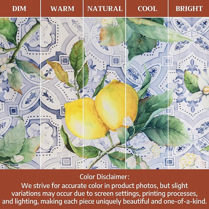 Maison d' Hermine Table Cloth Rectangle Table 100% Cotton 70 x 108 Inches Tablecloth Reusable Decorative for Dining Kitchen Room Farmhouse Party Home Hotel Restaurant Spring Summer - Citrus