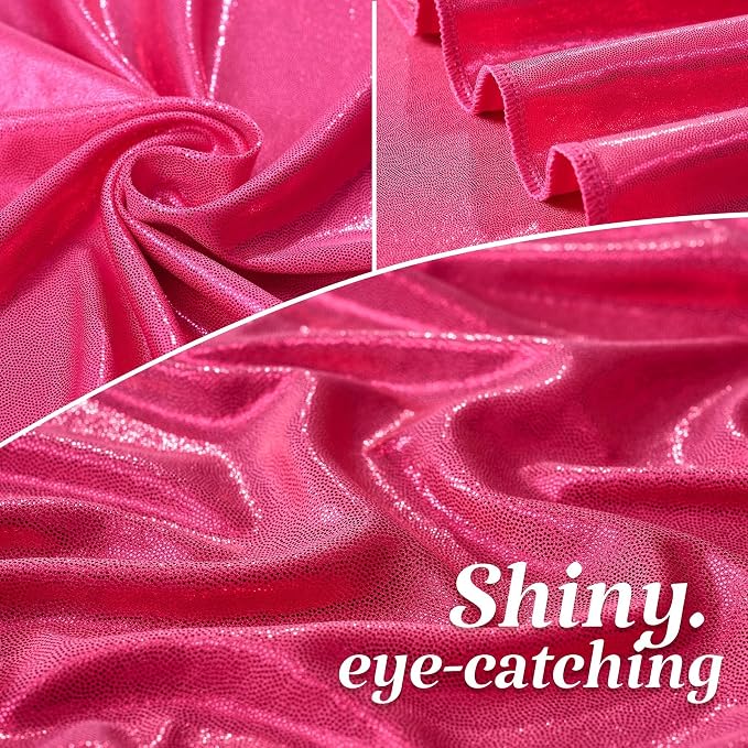 10×10FT Hot Pink Shimmer Backdrop Curtain Glitter Sequin Photo Backdrop Drapes for Wedding Party Background Birthday Graduation Back Drop Bridal Baby Shower Christmas Halloween Stage Decor