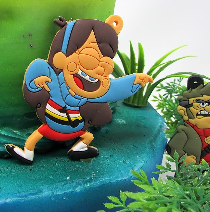 Gravity Falls Deluxe Birthday Cake Topper Set Featuring Gravity Fall Characters and Themed Accessories (Unique Design)