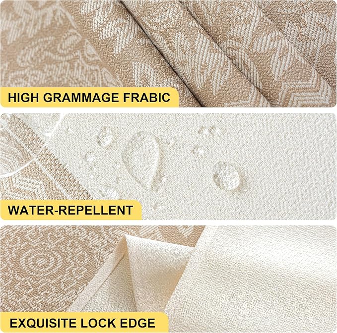 Linen Tablecloths for Rectangle Tables,Fabric Tablecloth Advanced Waterproofing Technology for Dinningroom,Farmhouse