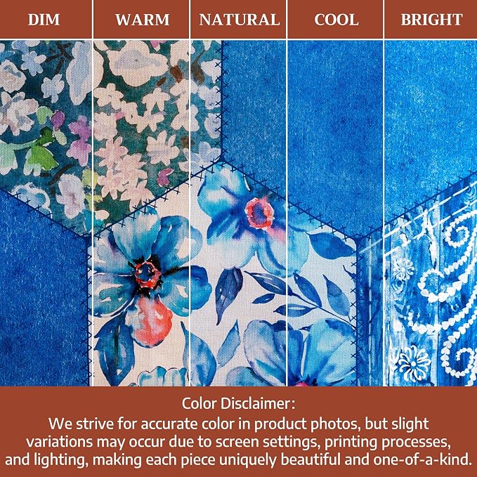 Maison d' Hermine Table Cloth Rectangle Table 100% Cotton 54 x 72 Inches Tablecloth Reusable Decorative for Dining Kitchen Room Farmhouse Party Home Hotel Restaurant Spring Summer - Summer Blues