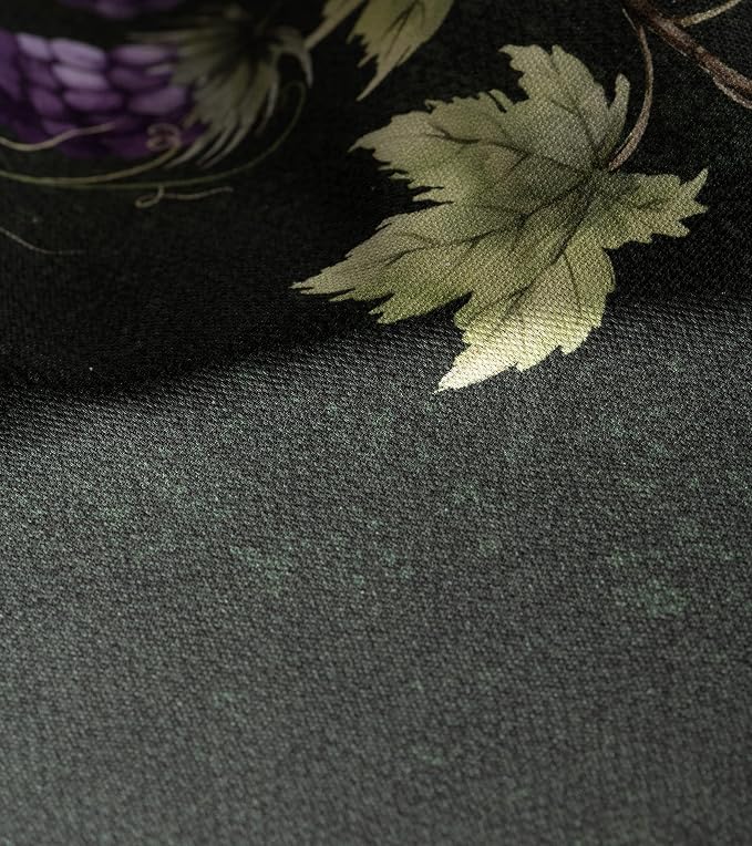 Maison d' Hermine Table Cloth Round Table 100% Cotton 69 Inches Fall Tablecloth Reusable Everyday Use for Thanksgiving Christmas Decorations Dining Farmhouse Party (Pumpkin Garden - Dark Green)
