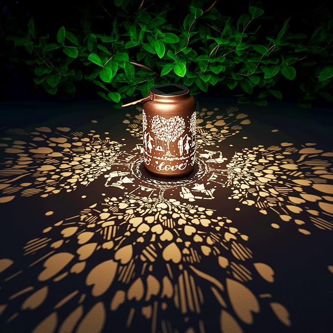 Solar Lanterns Outdoor Garden Decor Gifts for Her Wife Husband Him Couple Ideal Gift for Wedding Romantic Birthday Anniversary Valentines Bridal Shower