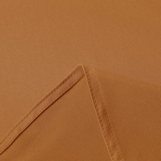 sancua 2 Pack Tablecloth Rectangular 60x102 Inch Light Brown, Thanksgiving Table Cloth Rectangle for 6 Foot Tables - Stain and Wrinkle Resistant Washable Polyester Cover for Fall Dining Parties Bronze