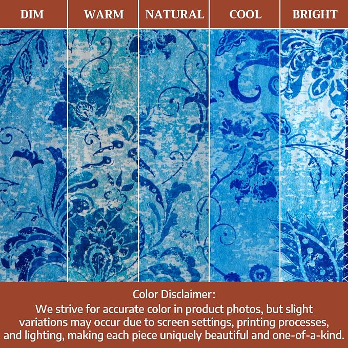 Maison d' Hermine Table Cloth Rectangle Table 100% Cotton 60 x 120 Inches Tablecloth Reusable Decorative for Dining Kitchen Room Farmhouse Party Home Hotel Restaurant Spring Summer - Indigo Love