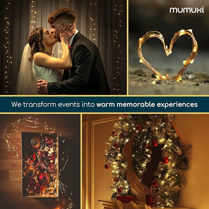MUMUXI 12 Pack 7.2ft Fairy Lights Battery Operated String Lights, 20 Mini LEDs for Centerpiece Table Decorations, Wedding Party Bedroom Mason Jar Christmas Decor, Warm White