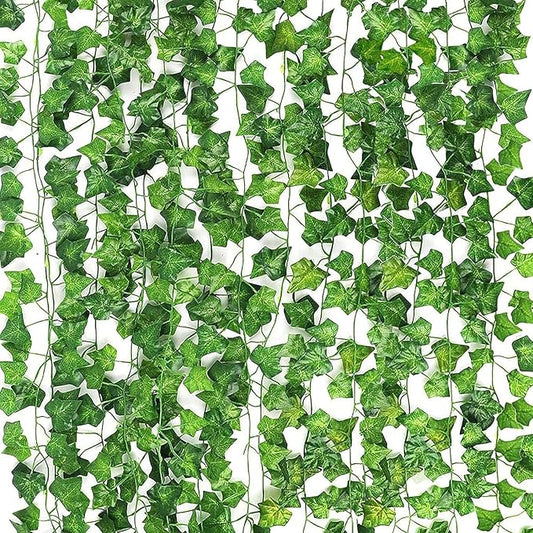 CEWOR 14pcs 98 Feet Fake Vines for Room Decor Artificial Vines Ivy Leaves Hanging Greenery Garlands for Home Bedroom Wall Wedding